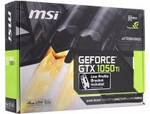 4Gb PCI-E GDDR5 MSI GTX 1050 Ti 4GT LP (RTL) DVI+HDMI+DP GeForce GTX1050Ti 