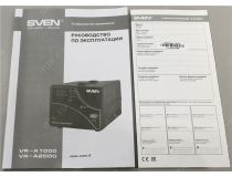 Стабилизатор SVEN VR-A1000 Black (вх.140-275V, вых.198-253V,600W, 1 розетка Euro)