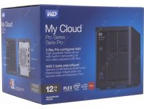 WD WDBVND0120JBK-EEUE My Cloud Pro 12Tb EXT (RTL) 2xGbLAN, 2xUSB3.0