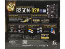 GIGABYTE GA-B250M-D2V rev1.0 (RTL) LGA1151 B250 PCI-E Dsub+DVI GbLAN SATA MicroATX 2DDR4