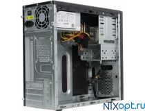Minitower Powerman ES-722BK  MicroATX 400W (24+2x4+6пин)
