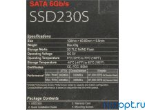 SSD 512 Gb SATA 6Gb/s Transcend SSD230S  TS512GSSD230S 2.5 3D TLC