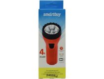 Фонарь Smartbuy SBF-93-R  (4 светодиода, аккум+З/У)