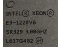 CPU Intel Xeon E3-1220 V6 3.0 GHz/4core/1+8Mb/72W/8 GT/s LGA1151