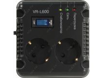 Стабилизатор SVEN VR-L600 Black (вх.184-285V, вых.198-253V, 200W, 2 розетки Euro)