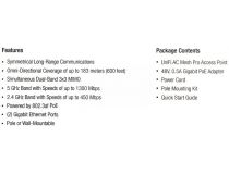 UBIQUITI UAP-AC-M-PRO UniFi AP AC Mesh Pro (2UTP 1000Mbps, 802.11ac/a/b/g/n, 1300Mbps,8dBi)