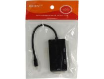 Orient C310 Кабель-адаптер miniDisplayPort (M)-- DVI (F)/HDMI (F)/VGA (15F)