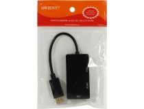 Orient C309 Кабель-адаптер DisplayPort (M)--  DVI (F)/HDMI(F)/VGA (15F)