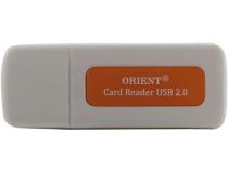 Orient CR-011R USB2.0 SD/microSD/MS Duo/M2 Card Reader/Writer