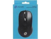 OKLICK Optical Mouse 305M  Black 1000dpi (RTL) USB 3btn+Roll 412850 
