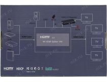 Orient HSP0104H-2.0 HDMI Splitter (1in - 4out, ver2.0) + б.п.