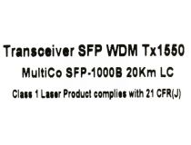 MultiCo SFP-1000B 20km LC Модуль SFP (Simplex LC, SM)