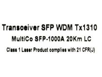 MultiCo SFP-1000A 20km LC Модуль SFP (Simplex LC, SM)