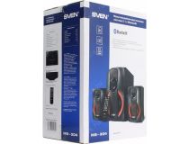 Колонки SVEN MS-304 Black (2x10W +Subwoofer 20W, дерево, Bluetooth, SD,USB, FM, ПДУ)