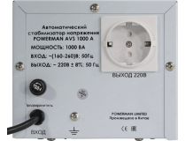 Стабилизатор Powerman AVS 1000A (вх.160-260V, вых.220V±8%, 1000VA, 1 розетка Euro)