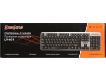 Клавиатура ExeGate LY-401 Silver&Black  USB  104КЛ  264086 