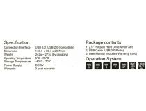 Silicon Power SP010TBPHDA65S3K Armor A65 USB3.0 Portable 2.5 HDD 1Tb EXT (RTL)