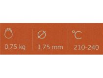 Cactus CS-3D-PLA-750-ORANGE Пластик PLA оранжевый, катушка, 1.75мм, 750гр