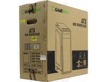 Miditower GameMax G561-White (Blue LED) ATX без БП, с окном