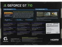 2Gb PCI-E GDDR5 GIGABYTE GV-N710D5SL-2GL (RTL) DVI+HDMI GeForce GT710 