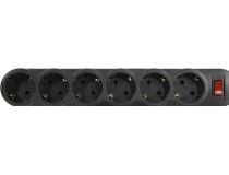 Сетевой фильтр SVEN SF-06L Black  3м (6 розеток)