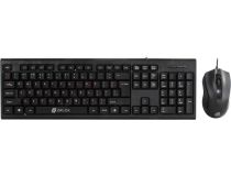 OKLICK Keyboard & Optical Mouse 620M Black (Кл-ра, USB+Мышь 3кн, Roll, USB)  475652 