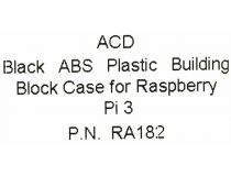 ACD RA182 Корпус для Raspberry Pi 3 Black ABS Plastic Building Block Case