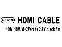AOpen ACG711D-5м Кабель HDMI to HDMI (19M -19M) 5м 2 фильтра ver2.0