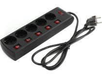 Сетевой фильтр SVEN SF-05PL Black  1.8м (5 розеток)