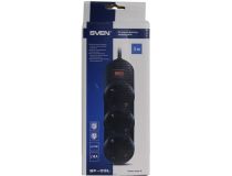 Сетевой фильтр SVEN SF-03L Black  3м (3 розетки)