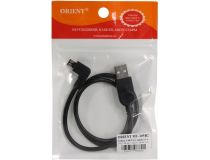 Orient MU-205B2 Кабель USB 2.0 AM-- micro-B 0.5м, Г-образный коннектор