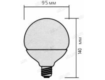 Smartbuy SBL-G95-18-30K-E27 (E27, 1440 люмен, 3000К, 18Вт, 220-240В)