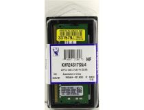 Kingston KVR24S17S6/4 DDR4 SODIMM 4Gb PC4-19200  CL17 (for NoteBook)