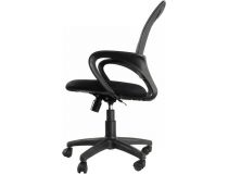  7004042 Офисное кресло Chairman 696 TW-04 серый (спинка серая сетка, сиденье чёрная ткань)