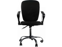  7002745 Офисное кресло Chairman 9801 хром 15-21 чёрный N-A