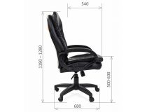 7014616 Офисное кресло Chairman 795 LT PU чёрный (экокожа)