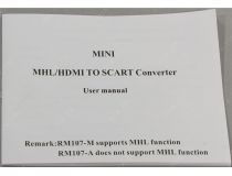 HDMI to SCART Converter (HDMI in, SCART out)