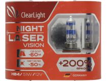 Clearlight Night Laser Vision ML9006NLV200-2 Автомобильные лампы 2 шт (HB4, 51W,12V)