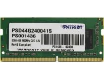 Patriot PSD44G240041S DDR4 SODIMM 4Gb  PC4-19200 CL17 (for NoteBook)