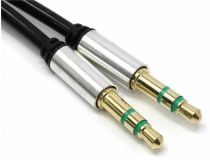 JETACCESS JA-AC03 1/1.8м Black  Кабель Jack3.5-M -- Jack3.5-M1/1.8м,спиральный