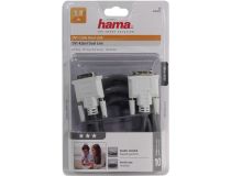 Hama 45077 Кабель DVI-D to DVI-D Dual Link (25M -25M) 1.8м 2 фильтра