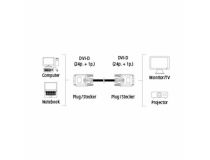 Hama 45077 Кабель DVI-D to DVI-D Dual Link (25M -25M) 1.8м 2 фильтра