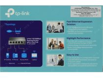 TP-LINK TL-SF1005P 5-Port Desktop Switch (1UTP 100Mbps+ 4UTP 100Mbps PoE)