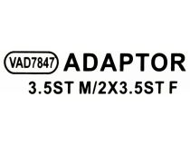 VCOM VAD7847  Разветвитель Jack3.5-M -- 2xJack3.5-F