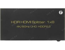 VCOM DD428 HDMI Splitter (1in -  8out, ver2.0) + б.п