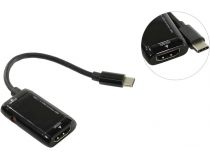 Кабель-адаптер MHL USB-C -  HDMI (F) (питание miсroUSB)