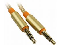 JETACCESS JA-AC02 1.5м Gold Кабель Jack3.5-M -- Jack3.5-M 1.5м