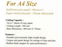 13300 Резак сабельный KW-triO (А4, пластиковая база, 7 листов)