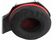 Наушники с микрофоном SVEN AP-G890MV Black-Red (с регулятором громкости, шнур 2.2м)