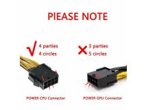 Кабель удлинительный питания 8 pin для мат. платы 18см